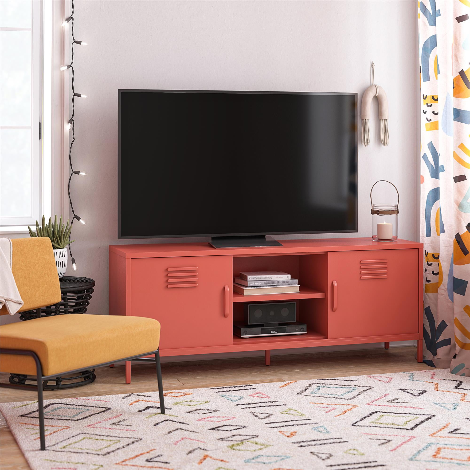 Novogratz Cache Metal Locker-Style TV Stand for TVs up to 65