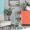 thumbnail image 1 of Novogratz Cache Metal Rolling Cart, Mint, 1 of 12