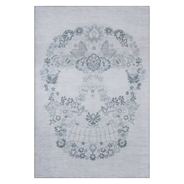 Novogratz Calavera Grey Rug, GREY
