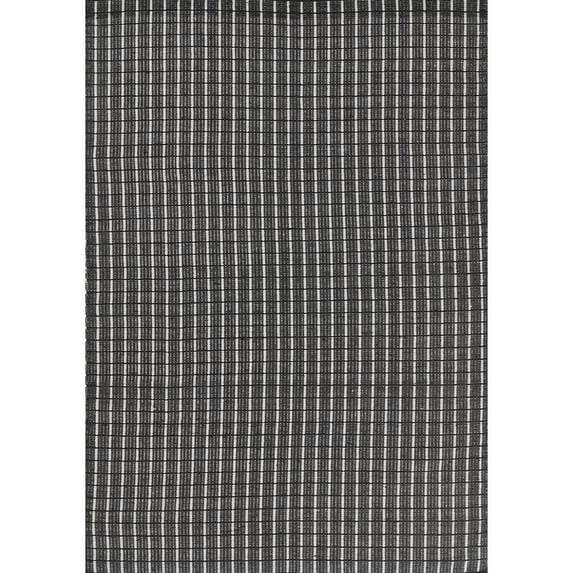 Novogratz by Momeni Malmo Grid Hand Woven Black Area Rug 9' X 12'