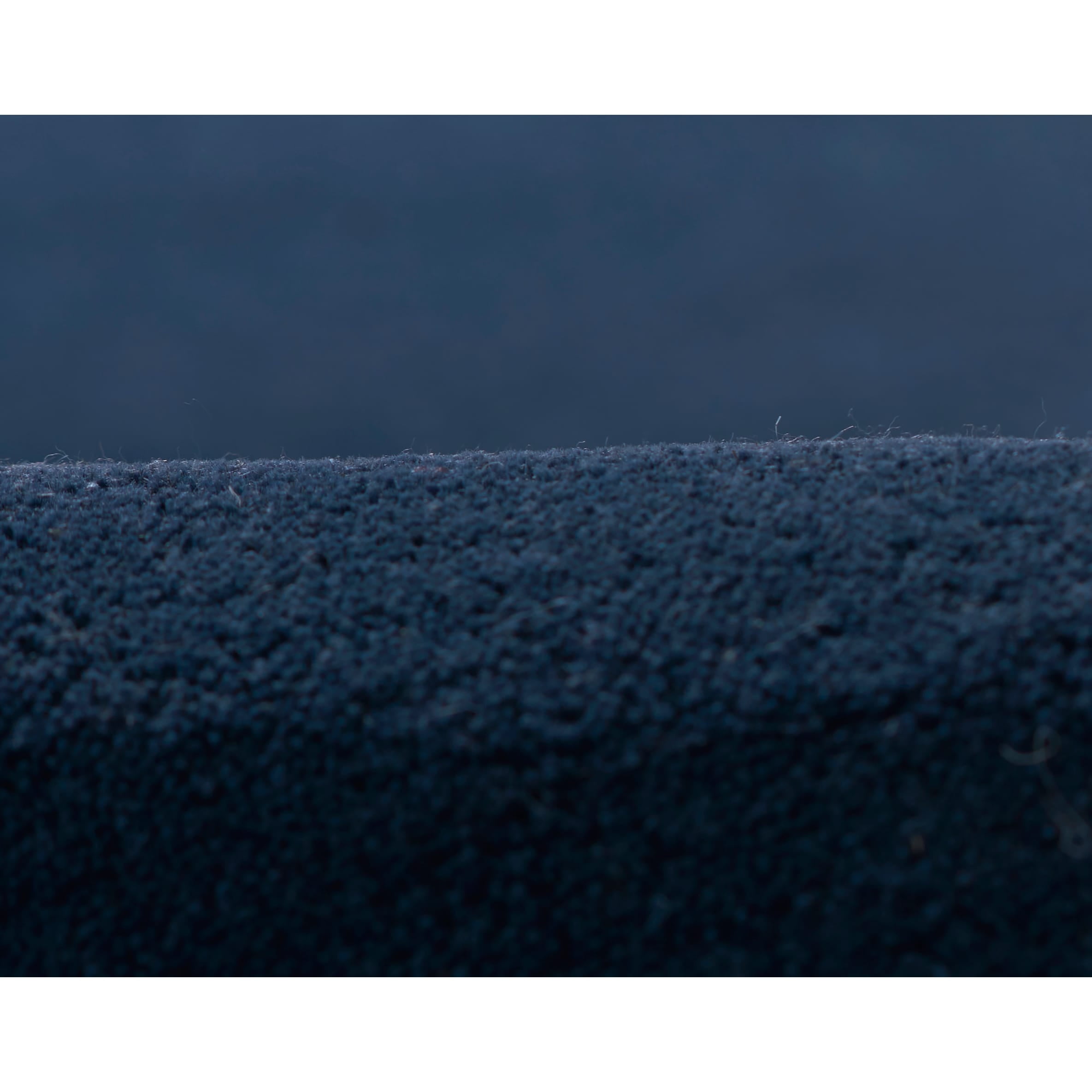 Boswell Hand-Tufted Blue Wool Rug with Cream Border