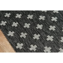 Novogratz Contemporary Runner Area Rug, Charcoal, 2' X 6' Runner