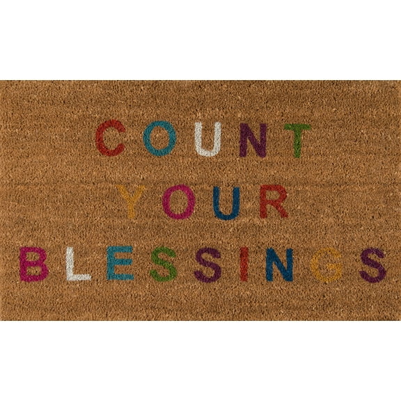 Novogratz Count Your Blessings Mat, MULTI