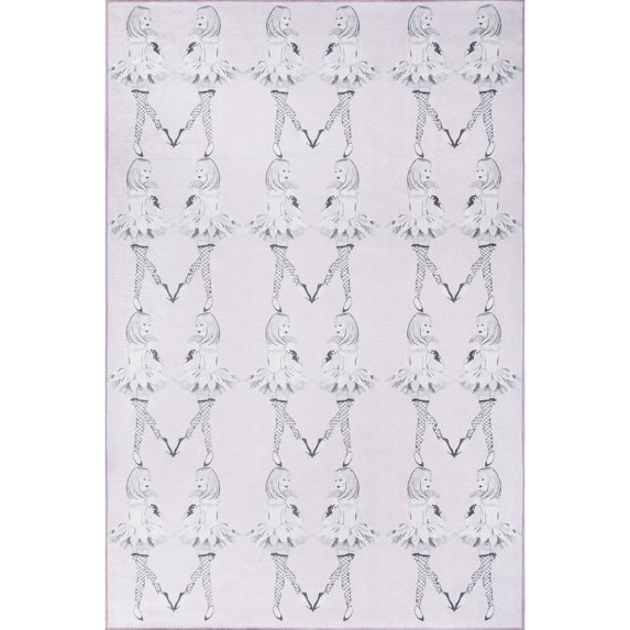 Novogratz Dancing Girls Lilac Rug, LILAC