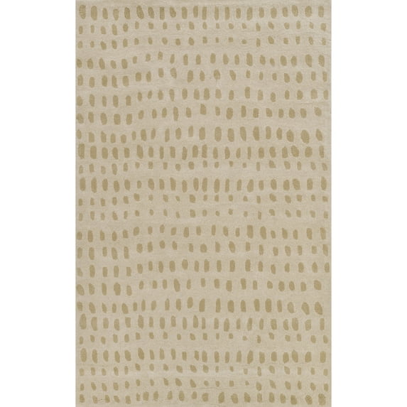 Novogratz Delmar Collection Wool Area Rug, Beige, 2'3" x 8'0" Runner Size Mat for Living Room, Bedroom, Kitchen, Hallways, and Home Office