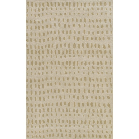 Novogratz Delmar Collection Wool Area Rug, Beige, 2'3" x 8'0" Runner Size Mat for Living Room, Bedroom, Kitchen, Hallways, and Home Office