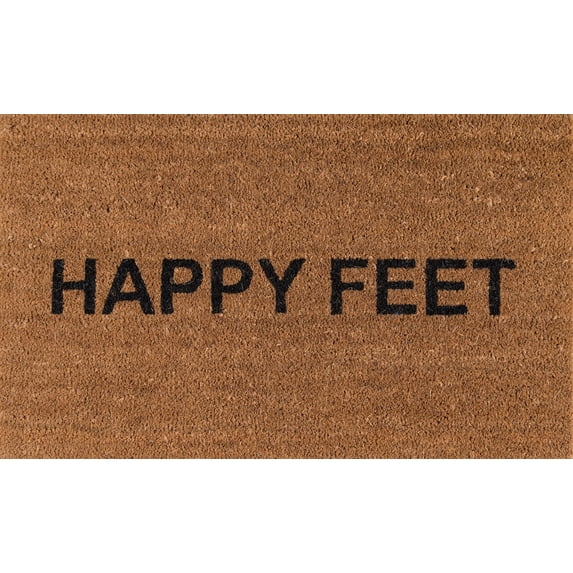 Novogratz Happy Feet Mat, NATURAL