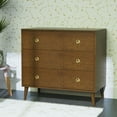 thumbnail image 1 of Novogratz Harper 3-Drawer Storage Dresser Organizer for Nusery, Walnut, 1 of 13