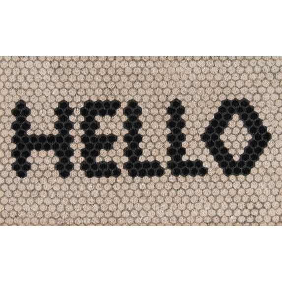 Novogratz Hello Hex Tile Hand Woven Doormat