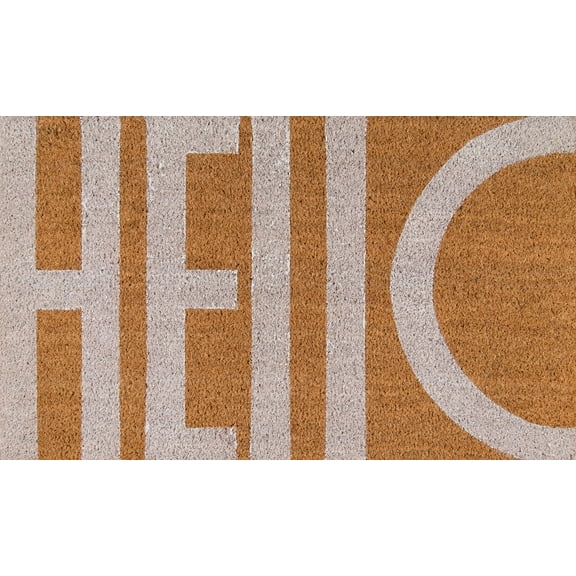 Novogratz Hello Mat, WHITE