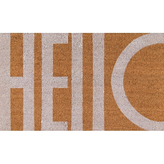 Novogratz Hello Mat, WHITE