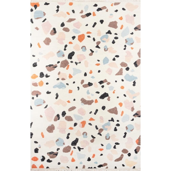 Momeni Jem Terri Abstract Contemporary Area Rugs, Off-White
