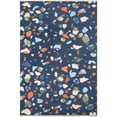 thumbnail image 1 of Momeni Jem Terri Abstract Contemporary Area Rugs, Blue, 1 of 4
