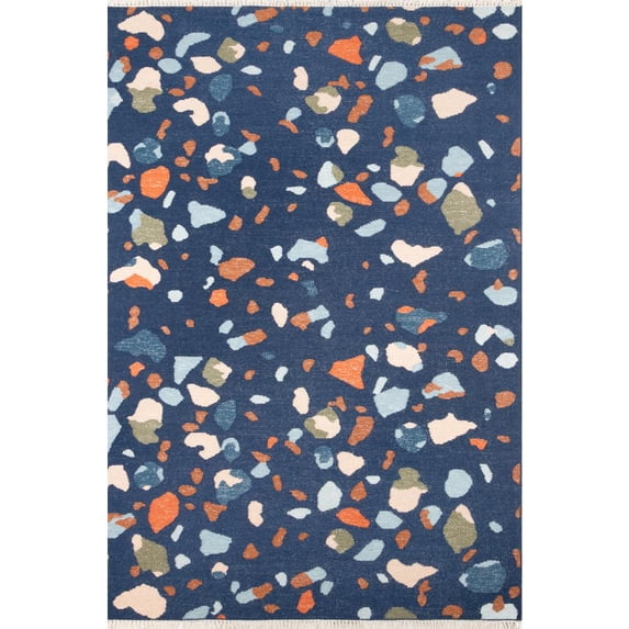 Momeni Jem Terri Abstract Contemporary Area Rugs, Blue