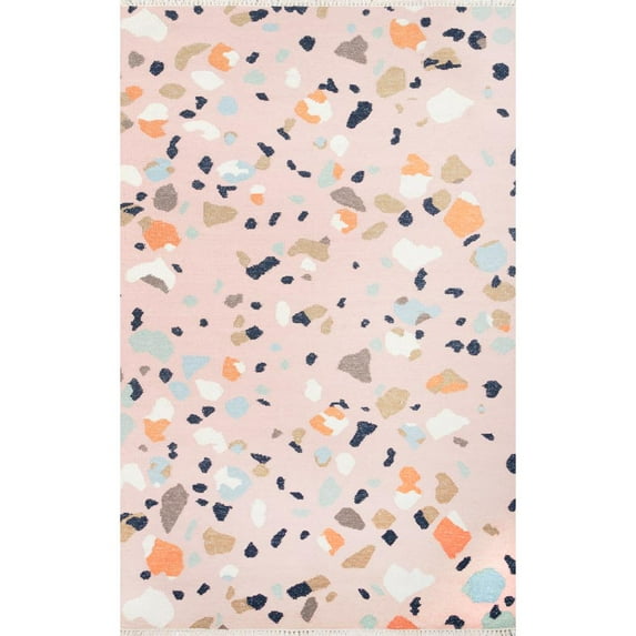 Momeni Jem Terri Abstract Contemporary Area Rugs, Pink
