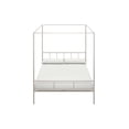 thumbnail image 1 of Novogratz Marion Metal Canopy Platform Bed Frame, Full, Off White, 1 of 19