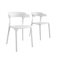 thumbnail image 1 of Novogratz Poolside Collection, Felix Stacking Dining Chairs, Indoor/Outdoor, 2-Pack, White, 1 of 12