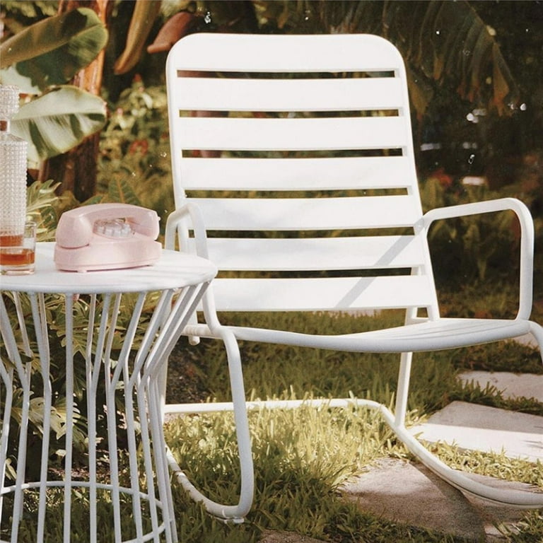 Novogratz Poolside Collection, Roberta Retro Outdoor Rocking Chair