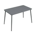 thumbnail image 1 of Novogratz Poolside Gossip, April 50" x 29" Rectangular Indoor/Outdoor Dining Table, Charcoal, 1 of 14