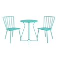thumbnail image 1 of Novogratz Poolside Gossip Collection, Heidi Outdoor/Indoor Bistro Set, 3 Piece, Turquoise, 1 of 6