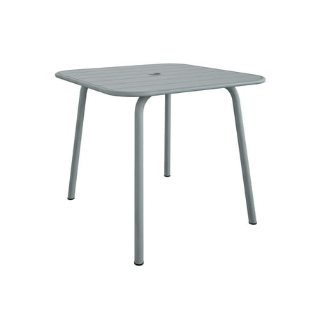 Novogratz Poolside Gossip, June Outdoor/Indoor Square Dining Table, Light Grey