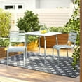 thumbnail image 1 of Novogratz Poolside Gossip, June Outdoor/Indoor Stacking Dining Chairs, 2-Pack, Light Gray, 1 of 16