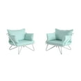 thumbnail image 1 of Novogratz Poolside Gossip, Teddi Outdoor Lounge Chairs, 2-Pack, Aqua Haze, 1 of 7
