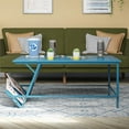thumbnail image 1 of Novogratz Regal Coffee Table, Blue, 1 of 13