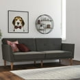 thumbnail image 1 of Novogratz Regal Futon: Grey Linen, 1 of 21