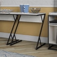thumbnail image 1 of Novogratz Regal Laptop Couch Desk & Accent Table, Plaster/Gunmetal, 1 of 14