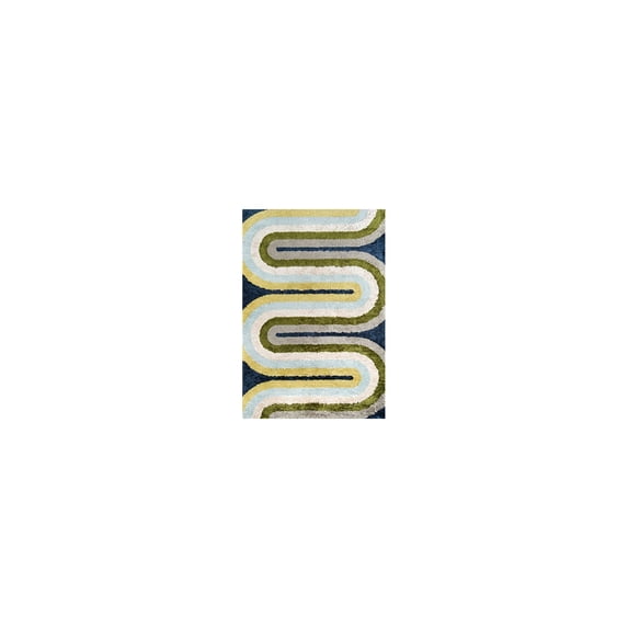 Novogratz Retro Wave Multi Rug, MULTI