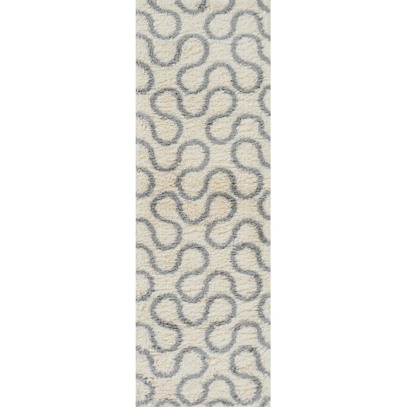 Novogratz Transcoso TCO-1 Wave /Ivory -2'7" X 7'11" Runner