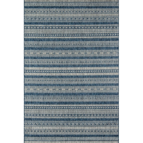 Novogratz Tuscany 5' x 7.5' Striped Outdoor Rug