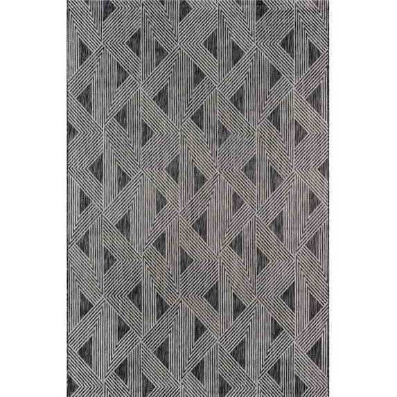 Novogratz Villa Machine Made 100 Percent Polypropylene Rug - Charcoal - 2 ft. 7 in. x 7 ft. 6 in. - Runner