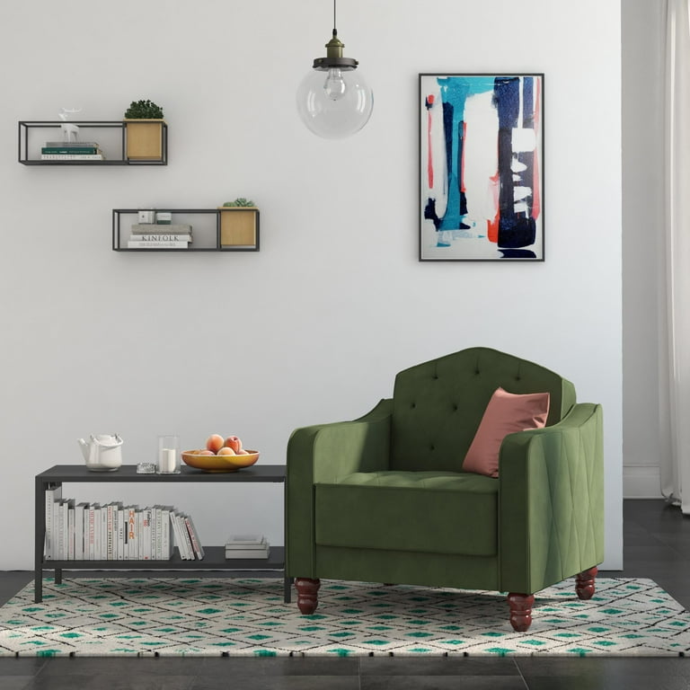 Novogratz Vintage Tufted Armchair Multiple Colors Walmart