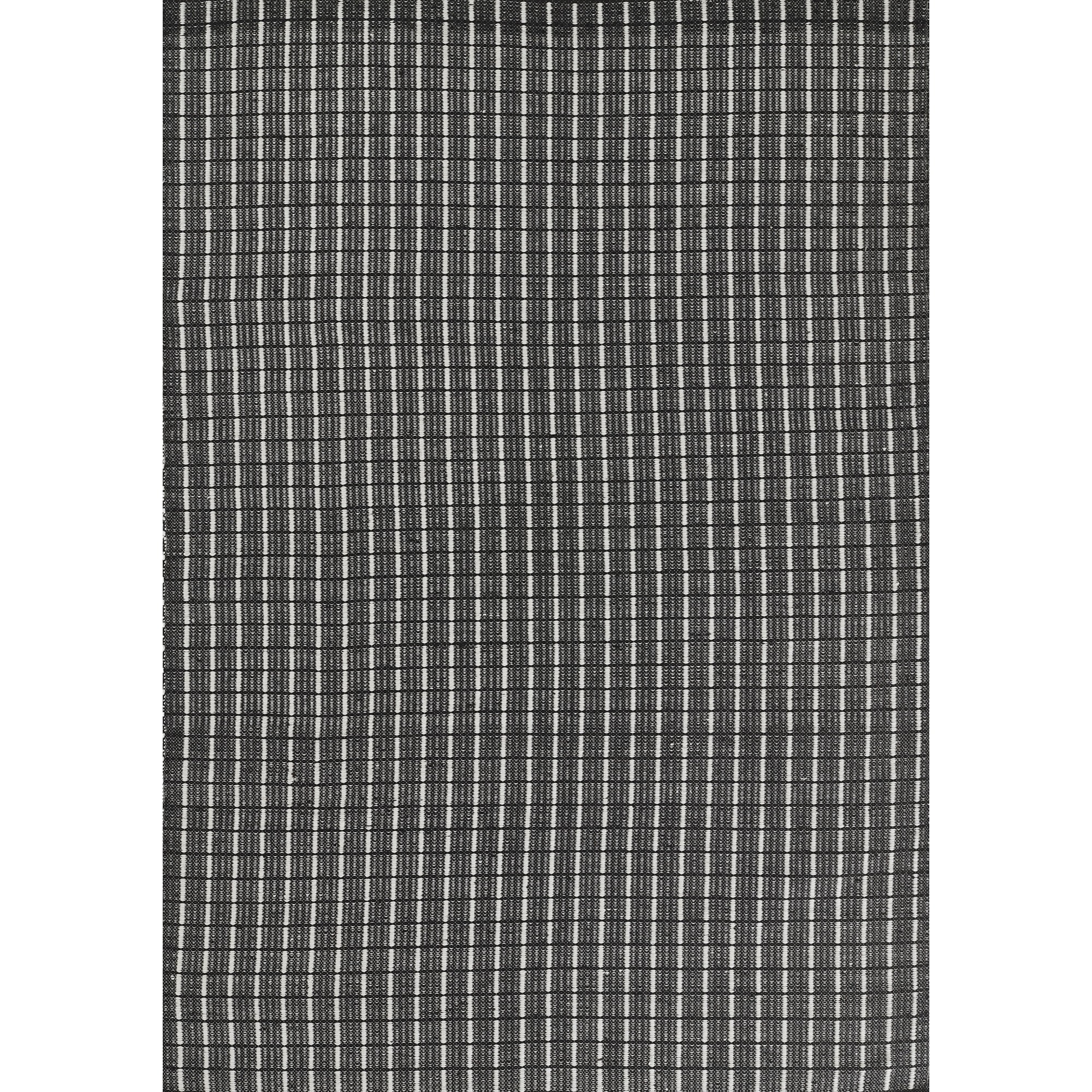 Malmo Reversible Black & White Geometric Wool-Blend 5' x 7' Rug