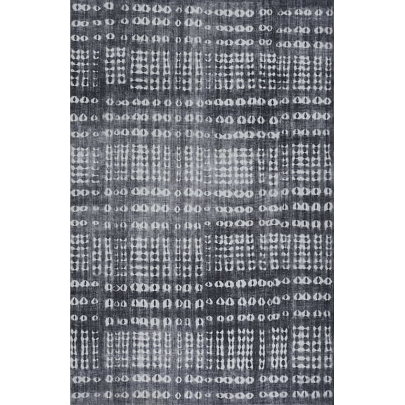 Novogratz by Momeni Bolt Cloud Polyester Charcoal Area Rug 5' X 7'6"