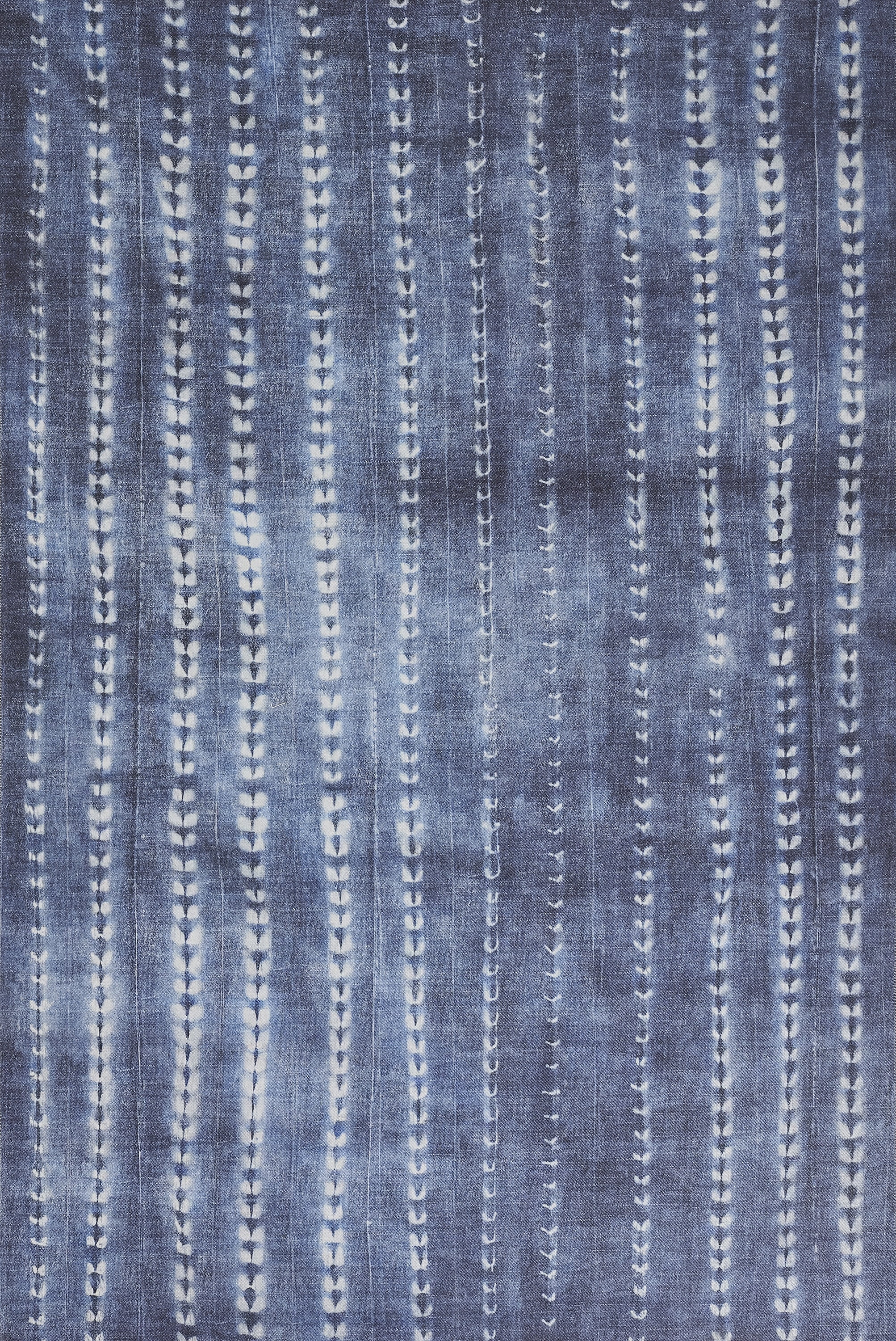 Denim Blue Flat Woven Rectangular Synthetic Area Rug