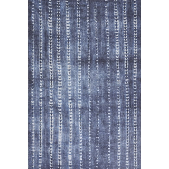 Novogratz by Momeni Bolt Planar Polyester Denim Area Rug 7'6" X 9'6"