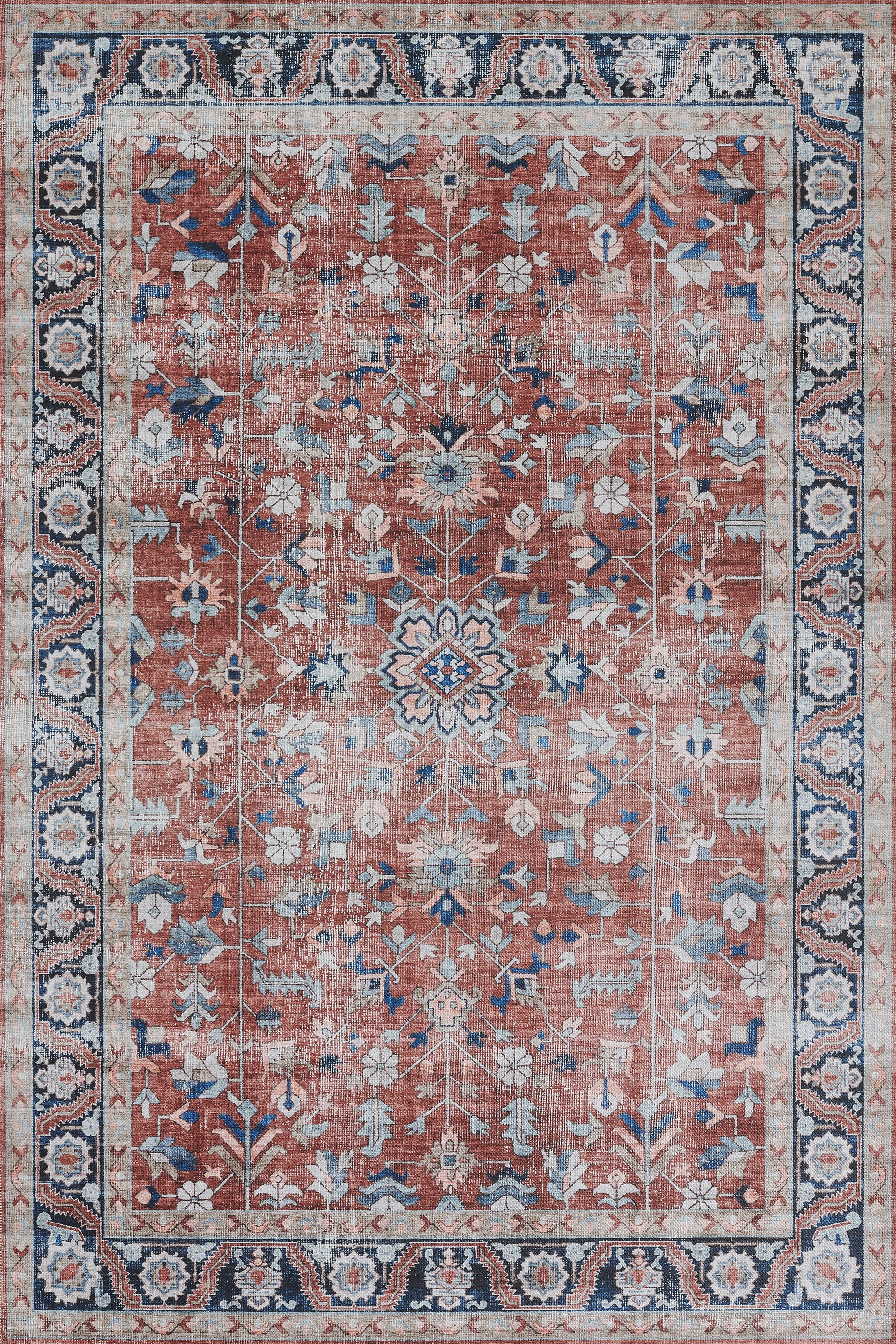 Novogratz by Momeni Doheny Diana Polyester Rust Area Rug 2' X 3'