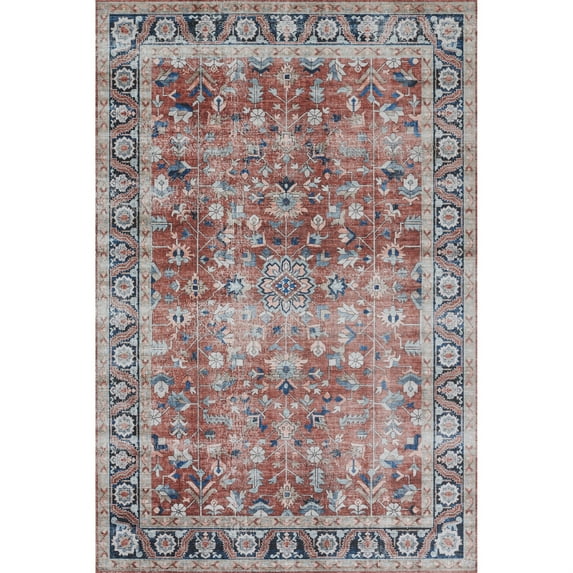 Novogratz by Momeni Doheny Diana Polyester Rust Area Rug 5' X 7'6"