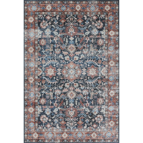 Novogratz by Momeni Doheny Vincente Polyester Navy Area Rug 3' X 5'