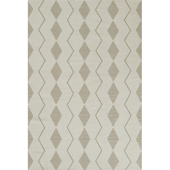 Novogratz by Momeni Malmo Diamond Hand Woven Ivory Area Rug 2' X 3'
