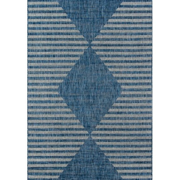 Novogratz by Momeni Villa Cavallo Polypropylene Indoor Outdoor Rug (9'3" X 12'6" - Blue)