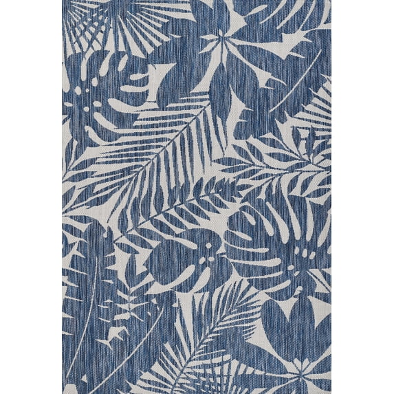 Novogratz by Momeni Villa Salerno Blue Indoor Outdoor Rug 2'7" X 7'6" Runner