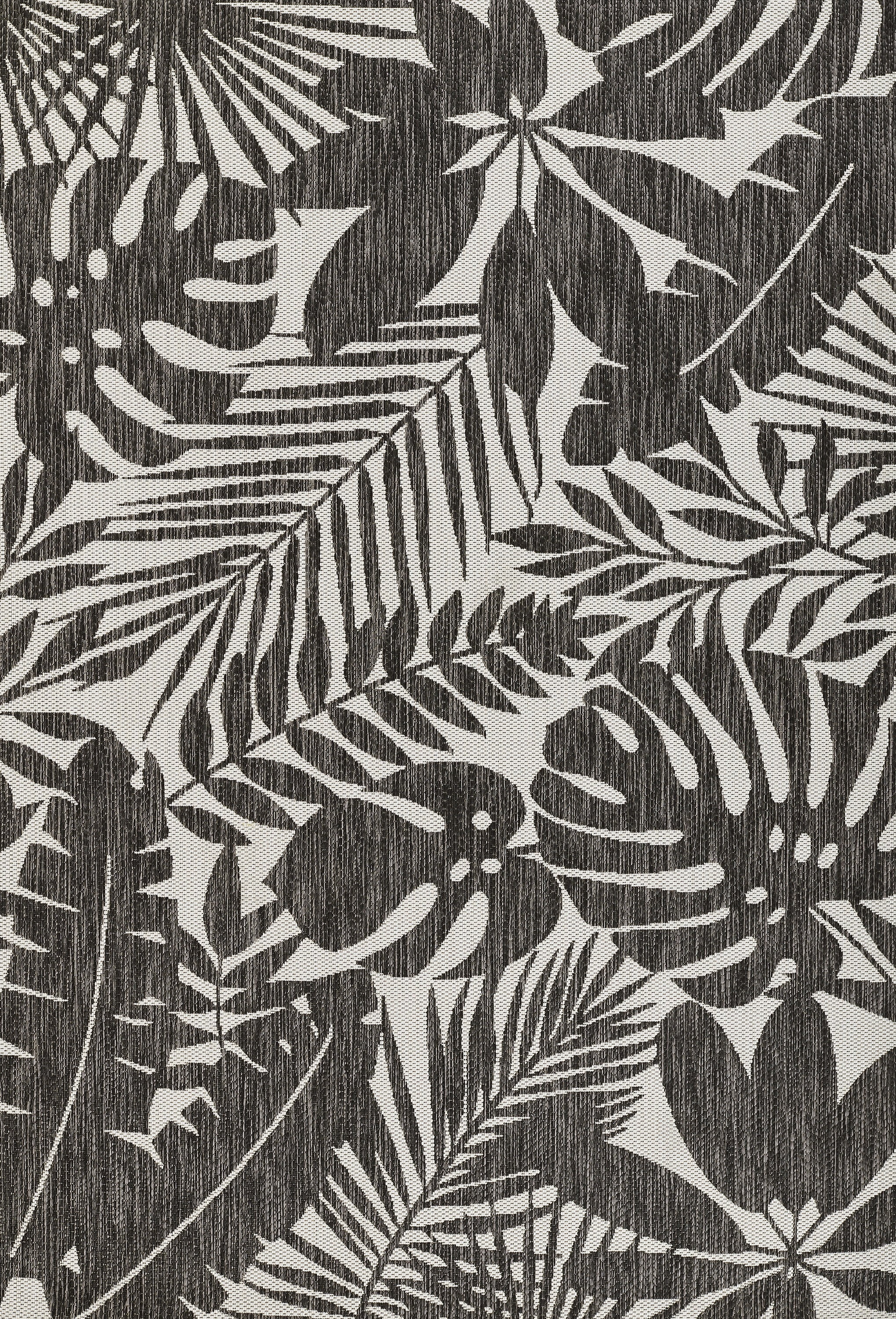 Charcoal Geometric Villa 2' x 10' Synthetic Runner Rug