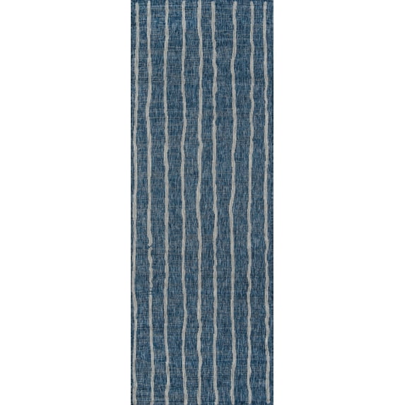 Novogratz by Momeni Villa Sicily Indoor Outdoor Blue Area Rug 2' X 6' Runner