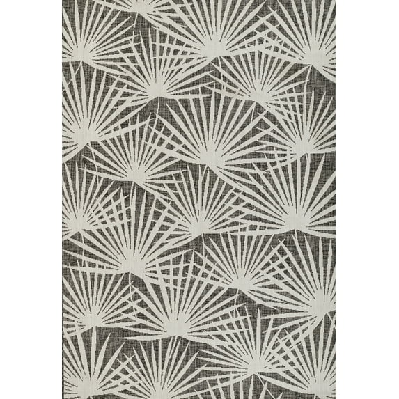 Novogratz by Momeni Villa Sorrento Charcoal Indoor Outdoor Rug 7'10" X 10'10"