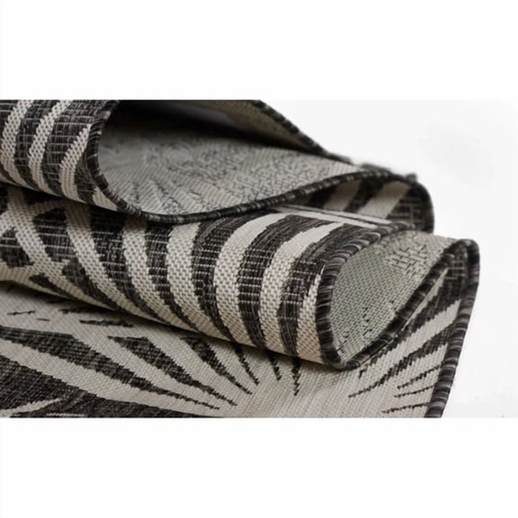 Novogratz by Momeni Villa Sorrento Indoor Outdoor Rug Charcoal 2' X 3'
