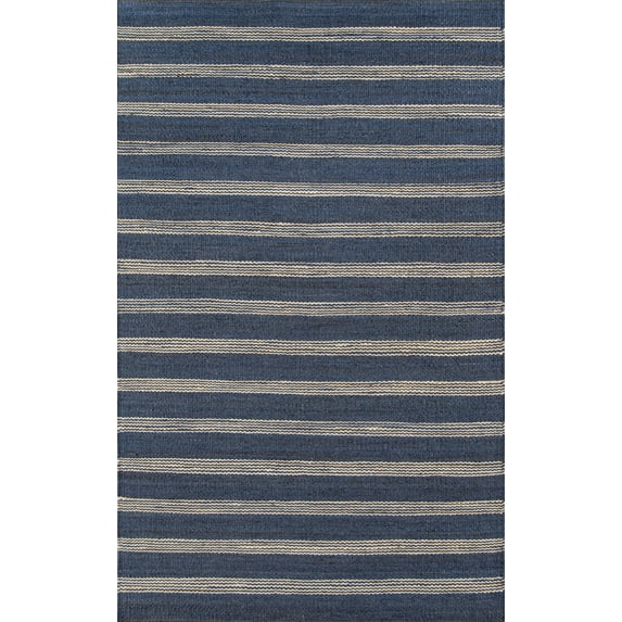 Novogratz by Montauk Lighthouse Jute Area Rug Navy 7'6" x 9'6" 8' x 10'